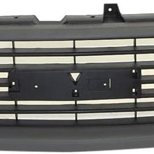 Perfit Liner New Front Black/Dark Gray Grille Grill Replacement For 99-02 Sierra 1500 Pickup Truck 00-06 Yukon SUV XL 1500 Fits GM1200429 19130786