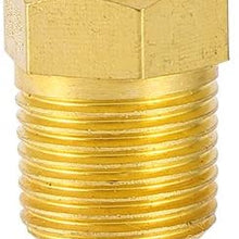 Fan Thermostat Temperature Switch with 3/8" Pipe Thread, 185 to 175 Degree Electric Engine Cooling Fan Thermostat Temperature Sensor Switch, Fits 10" 12" 14" 16" Fan (With Pipe Thread)