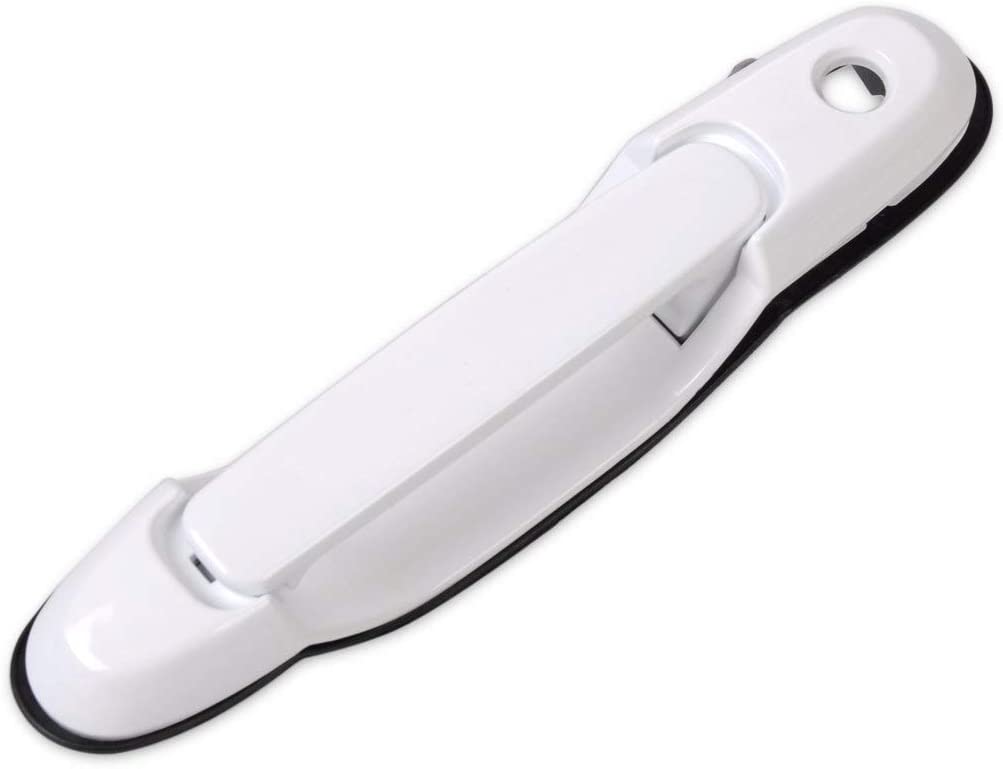 Eynpire 8079 Front Left Driver Side Exterior Outside 040 White Door Handle For 1998-2003 Toyota Sienna