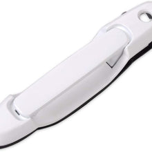 Eynpire 8079 Front Left Driver Side Exterior Outside 040 White Door Handle For 1998-2003 Toyota Sienna