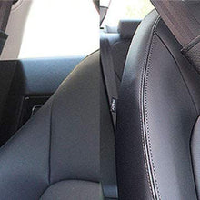 DEFTEN 2pcs Black Leather Car Seat Safety Belt Strap Covers Shoulder Pad Accessories Fit for Jaguar F-Pace F-Type XF XJ XE XK
