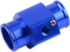 32Mm Car Water Temp Temperature Gauge Joint Pipe Sensor Radiator Hose Adapter Tube Connector Aluminum Alloy Blue