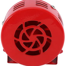 Acouto Air Siren Horn, 12V 1.5 A Red Metal Car Motorcycle Truck SUV Air Siren Horn 110DB Lound Authentic Sound