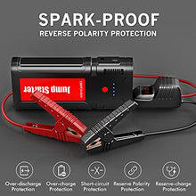 DBPOWER 2500A/21800mAh Portable Car Jump Starter- UP to 8.0L Gasoline/6.5L Diesel Engines, 12V Auto Lithium-Ion Battery Booster, Power Pack with LCD Screen Clamp Cables, LED Flashlight