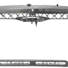 Radiator Support Assembly Compatible with 2006-2009 Ford Fusion Black Plastic with Steel