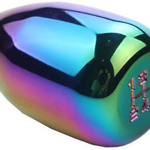 DEWHEL 5 Speed Manual Gearbox Shift Knob M12x1.25 Screw On Aluminum Neo-Chrome