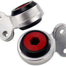 Iinger Front Control Arm Bushings Fit for BMW E46 E85 325I 330I Z4 99-06 PQY-CAB16 OE:31126757623 31126757624 (Color : Silver)