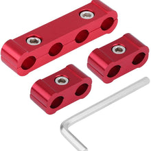 Leyeet 12 Pcs Aluminum Alloy Durable Spark Plug Wire Separator 8mm 9mm 10mm Engine Wire Divider Kit