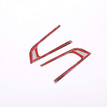 Carbon Fiber Style ABS Plastic Steering Wheel Decoration Frame Trim for Alfa Romeo Stelvio Giulia 2016 2017 2018, 2 pcs/set