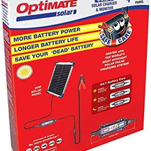 TecMate Kit Optimate 20W, TM-522-2, 6-Step 12V 1.66A Sealed Solar Battery Saving Charger & maintainer