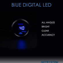 HOTSYSTEM Universal Oil Temperature Gauge Temp Meter Blue Digital LED DC12V 2inches 52mm for Car Automotive(Celsius)