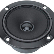 Dilwe1 3 Inch Copper Clad Aluminum Magnetic Speaker, Powerful Stereo Sound Dual Treble Speaker for KTV, 20W 4Ohm Speaker Accessories, Black Color