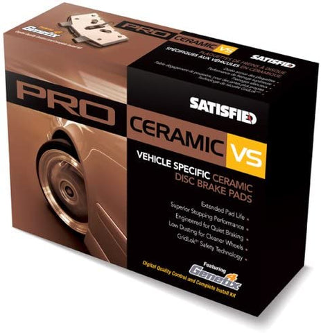 Satisfied Brake Products PR829C Front Ceramic Pads