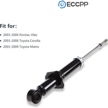 Shocks and Struts,ECCPP Rear Pair Shock Absorbers Strut Kits Compatible with 2003 2004 2005 2006 Pontiac Vibe,2003 2004 2005 2006 2007 2008 Toyota Corolla/Matrix 344612 71373