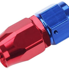 SUNROAD 8AN 20Ft Universal Braided Oil Fuel Line Hose Stainless Steel Nylon with 10PC Swivel Fitting Hose Ends Adapter Kit-Silver