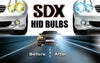 SDX HID Xenon Headlight Replacement Bulbs, H7, 8000K