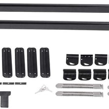 Greensen Cross Bars Roof Racks, Rooftop Luggage Crossbars with Lock, Aluminum Cross Bar Replacement for Carrying Cargo Carrier Bag Canoe Kayak Bike Luggage