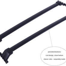 OCPTY Aluminum Roof Rack Cross Bar Cargo Carrier Fit for 2009 2010 2011 2012 2013 2014 2015 for Honda Pilot Sport Utility 3.5L Roof Rack Crossbars (Black Coated)