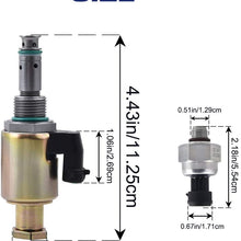 SPELAB 7.3 IPR & ICP Fuel Injection Pressure Regulator Control Sensor for 1997-2003 Ford 7.3L V8 Powerstroke Diesel Econoline Excursion Super Duty F250 F350 F450 F550 F650 F750 E350 E450 E550