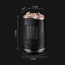 Zyyqt Fan Heaters, Ceramic Shaking Head Heater with 900W/1800W Power Setting Tip-Over and Over-Heat Protection,Home with Thermostat Carrying Handle