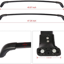 OCPTY Cross Bars Roof Rack Fit For Toyota Highlander 2014-2019 Luggage Racks Rooftop Cargo Carrier Bag Luggage Kayak Canoe Bike Snowboard Skiboard