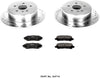 Power Stop K4714 Rear Brake Kit with Drilled/Slotted Brake Rotors and Z23 Evolution Ceramic Brake Pads