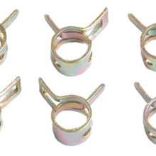 FLAMEER 0.3" Spring Clip Vacuum Fuel Oil Hose Line Band Clamp Low Pressure 8mm 10pcs