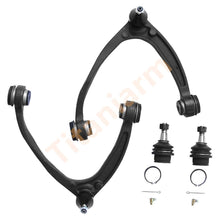 Titaniarm New Pair (2) Front Upper Control Arms with Ball Joints ＆ Front Lower Ball Joints fit Cadillac Escalade Chevy Tahoe GMC