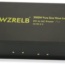 WZRELB Power Inverter 2500W Pure Sine Wave Inverter 12V 120V Dc AC Converter