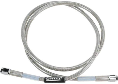 Russell Universal Braided Stainless Steel Brake Line - 42in R58152S