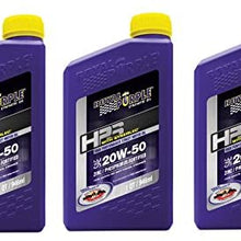 Royal Purple 31250 Set of 3 HPS High Performance 20W-50 Motor Oil 1-Quart Bottles