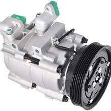 labwork AC Compressor & A/C Clutch CO 10957C Fit for 2001-2006 Hyundai Santa Fe V6 2.7L 57183