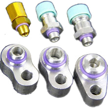 PolaLander R12 Leak Block Off Fittings Kit for A/C Air Conditioning Compressor 3/8'' 1/2'' 5/8''