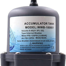 Gazechimp Accumulator Tank Water Pump Flow Control Systems Bladder-Type 125 psi 23.5 OZ