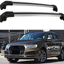 HEKA for Audi Q3 2012-2017 Cross Bar Crossbar Roof Rail Rack Luggage (Black)