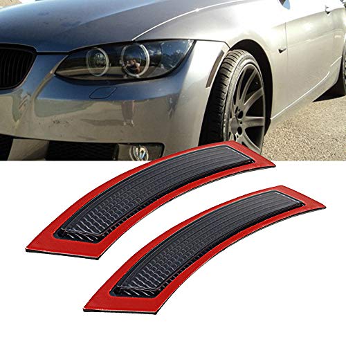 GSRECY 2pcs for BMW E92 E93 3 Series 2DR 2007-2013 Front Side Marke Fender Bumper Reflector (Smoke Lens)