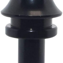 Pursuestar 4 Inch Black Aluminum Shift Knob Extender Extension + Adapter for 5 6 Speed Manual Gear Shifter Lever 12X1.25