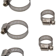 SHOUNAO 50PCS/Set Multi Size Stainless Steel Hoop Clamp Hose Clamp Automotive Pipes Clip Fixed Tool (Color : 1)