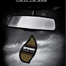 AREON SL02-3 Sport LUX Cardboard Air Freshener, Silver, 3 Pack
