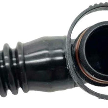 Rumors 03H103202A Fit for Touareg 2006-2010 Passat 2006-2011 for Q7 2007-2009 Breather Tube Hose from Valve Cover (Color : Black)