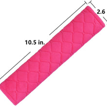 MIRKOO Car Seat Belt Cover Pad, 2-Pack Soft Car Safety Seat Belt Strap Shoulder Pad for Adults and Children, Suitable for Car Seat Belt, Backpack, Shoulder Bag, Laptop Computer Bag (Pink)