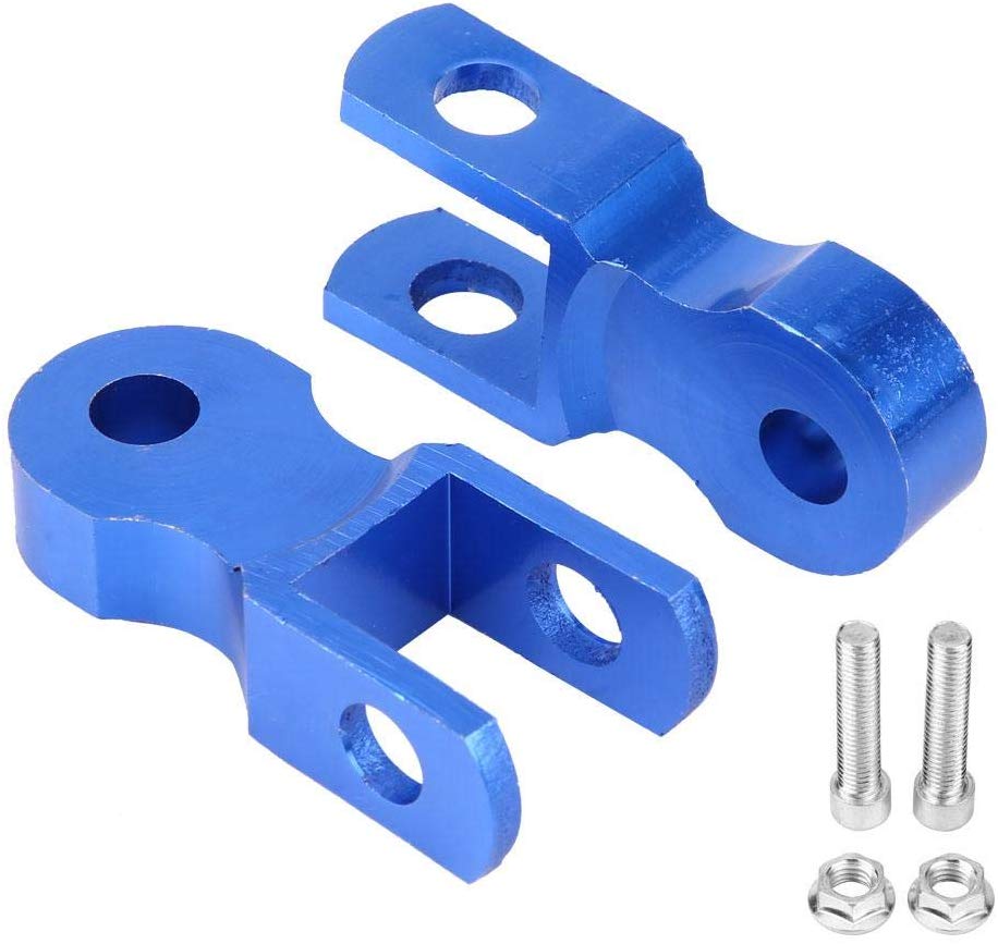 Shock Absorber Riser, 2pcs Universal Motorcycle Rear Shock Absorber Riser Height Extension 5cm Chassis Blue per Motorcycle Modification(With screw)