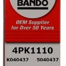 BANDO Replacement for Toyota Tacoma April 1997 on through 2004 2.7L FOUR CYLINDER Alternator-Air Conditioner-Power Steering Belt Set(3 belts) BANDO 4PK870 5PK865 4PK1110