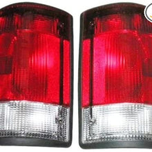 1995-2007 Ford E150 E250 E350 Econoline Van & 2000-2005 Excursion Taillight Taillamp Rear Brake Tail Light Lamp Pair Set Right Passenger AND Left Driver Side (1995-2007)