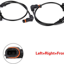 ZENITHIKE ABS Wheel Speed Sensor Left+Right+Front ALS406 Compatible with 2001-2006 Mercedes-Benz CL55 AMG 2002 Mercedes-Benz CL230 2002 Mercedes-Benz CL200