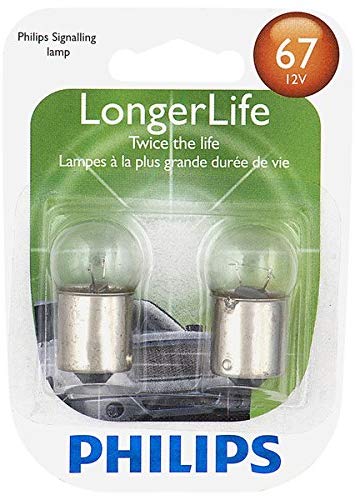 Philips 67LLB2 LongerLife Miniature Bulb, 2 Pack