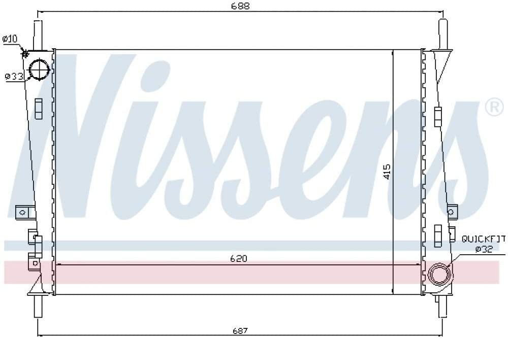 Nissens 66704 Radiator, engine cooling