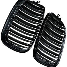 Black Front Bumper Intake Kidney Grills Grille for BMW E70 E71 X5 X6 X5M X6M For X5 07-13 X6 08-14 (Gloss Black)