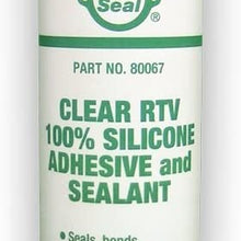 Pro Seal 80067 Clear Silicone Sealant and Adhesive. 11.1 oz.