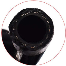 labwork Fuel Oil Gas Line Hose 5 Feet Black AN-4/AN-6 (Equivalent Tube Size Nominal OD 0.25/0.375 inch Hose ID 0.2/0.34 inch) Nylon/Stainless Steel Braided (an-4)